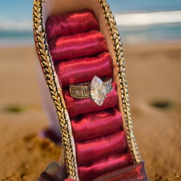 SALE~ CZ RING SIZE 6.5 - Picture 2 of 3